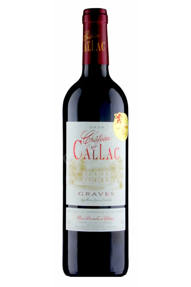 Вино Chateau de Callac Graves AOC 2020 0.75 л