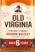 Этикетка Old Virginia 6 years 0.7 л
