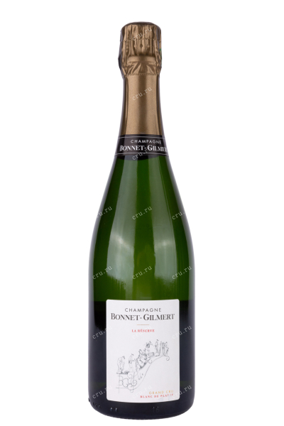 Шампанское Bonnet Gilmert La Réserve Grand Cru Blanc de Blancs Brut  2019 0.75 л