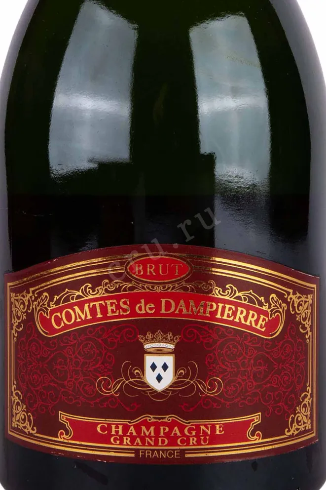 Этикетка Comte Audoin de Dampierre Cuvee Prestige Blanc de Blancs Grand Cru in giftbox 2004 1.5 л