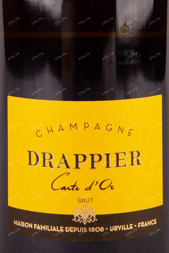 Этикетка Carte d'Or Drappier gift box 2016 0.75 л