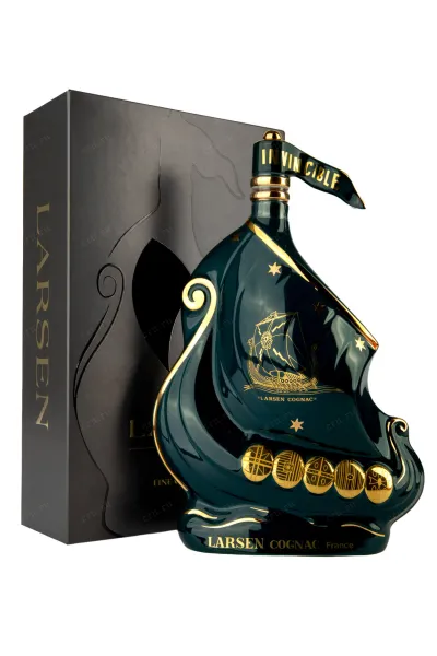 Коньяк Larsen Cognac Viking Ship Ocean Green  0.7 л