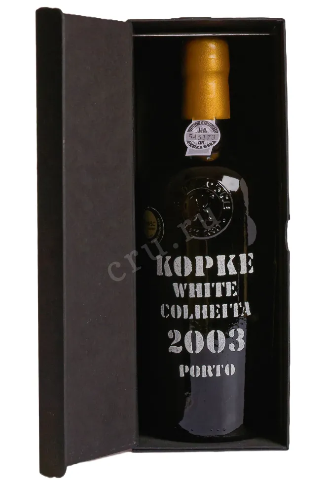 В подарочной коробке Kopke Colheita White Porto gift box 2003 0.75 л