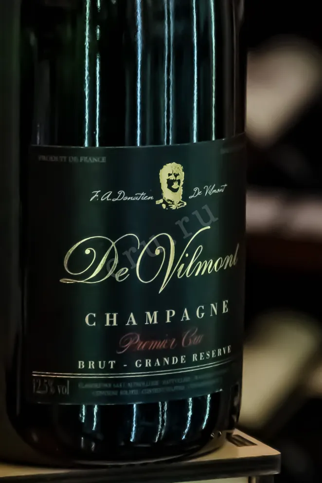 В магазине Крю Профи De Vilmont Brut Grande Reserve Premier Cru gift box 2018 0.75 л