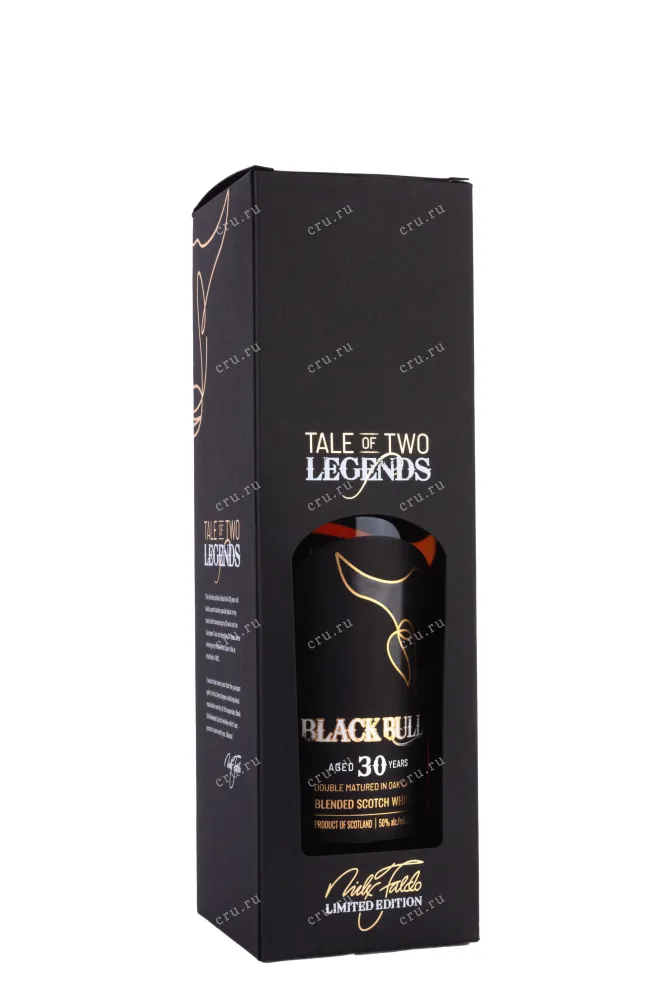 Подарочная коробка Black Bull Blended 30 years old with gift box 0.7 л