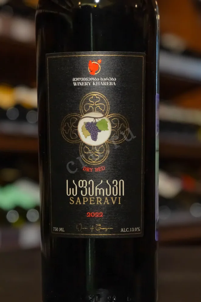 В магазине Крю Профи Winery Khareba Saperavi with fruity tones 2022 0.75 л