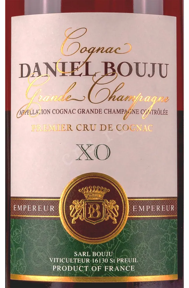Этикетка Daniel Bouju XO Empereur 0.7 л
