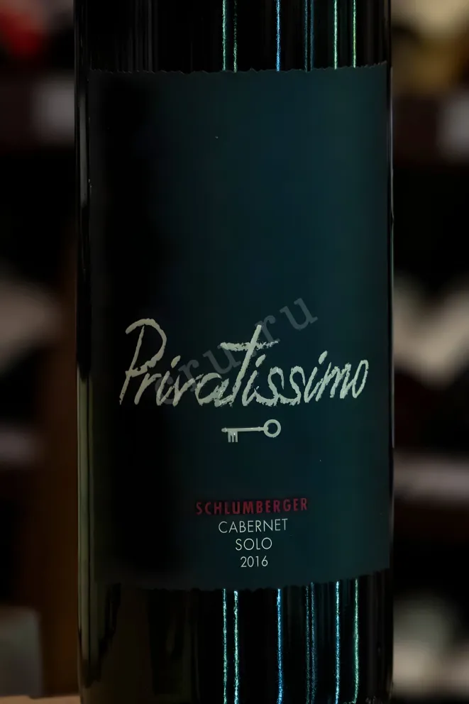 В магазине Крю Профи Schlumberger Privatissimo Cabernet Sauvignon Solo 2016 0.75 л