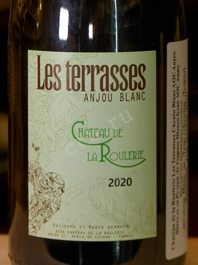 В магазине Крю Профи Chateau de la Roulerie Les Terrasses Chenin Blanc 2017 0.75 л