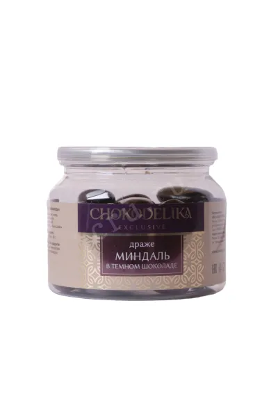 Конфеты Чокоделика драже Миндаль в тёмном шоколаде 120 г