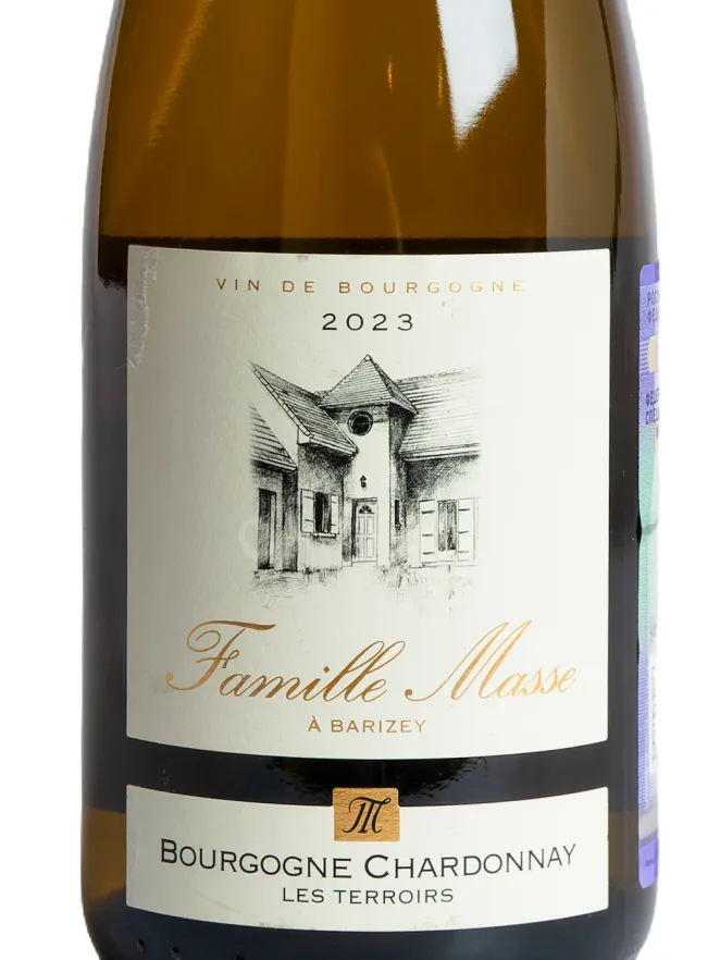 Этикетка Famille Masse Bourgogne Chardonnay Les Torroirs 2023 0.75 л
