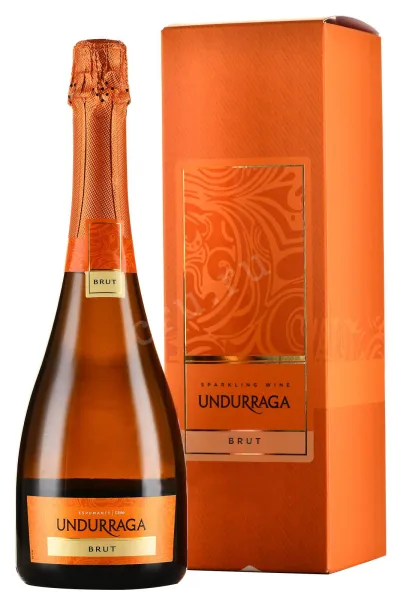 Игристое вино Undurraga Brut Central Valley in gift box   0.75 л