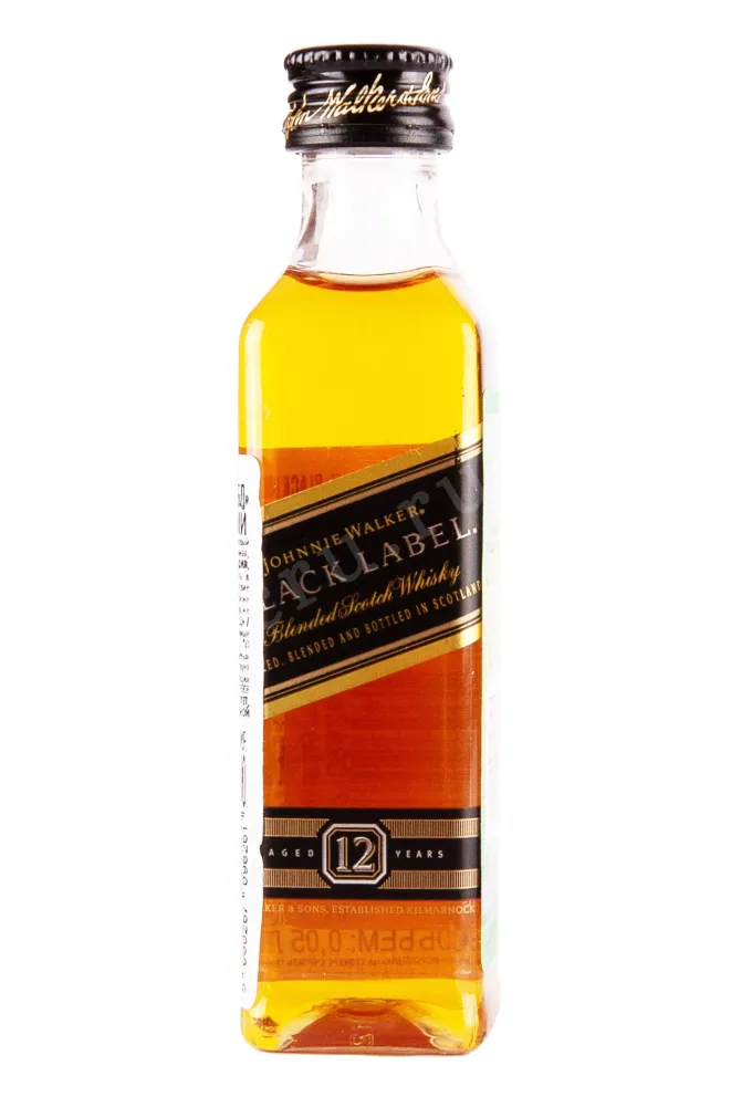 Виски Johnnie Walker Black Label 12 years  0.05 л