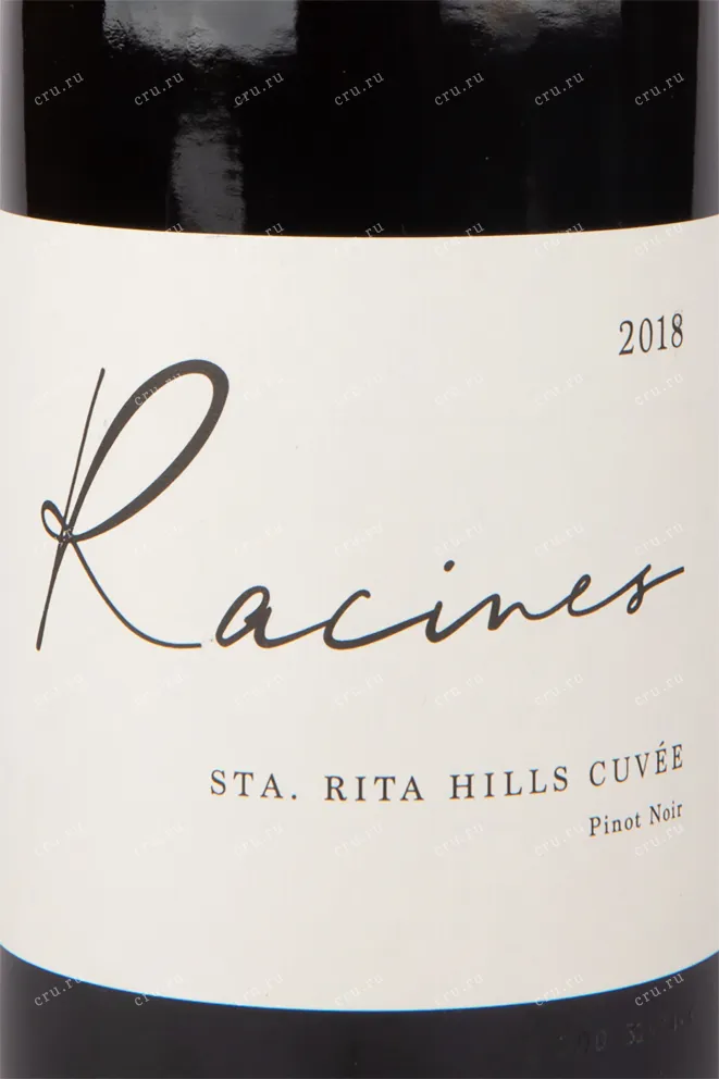 Вино Racines Cuvee Santa Rita Hills Pinot Noir 2018 0.75