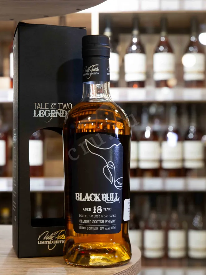 В магазине Крю Профи Black Bull Blended 18 years old with gift box 0.7 л
