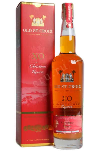 Ром Old St. Croix Reserve Christmas Edition XO in gift box  0.7 л