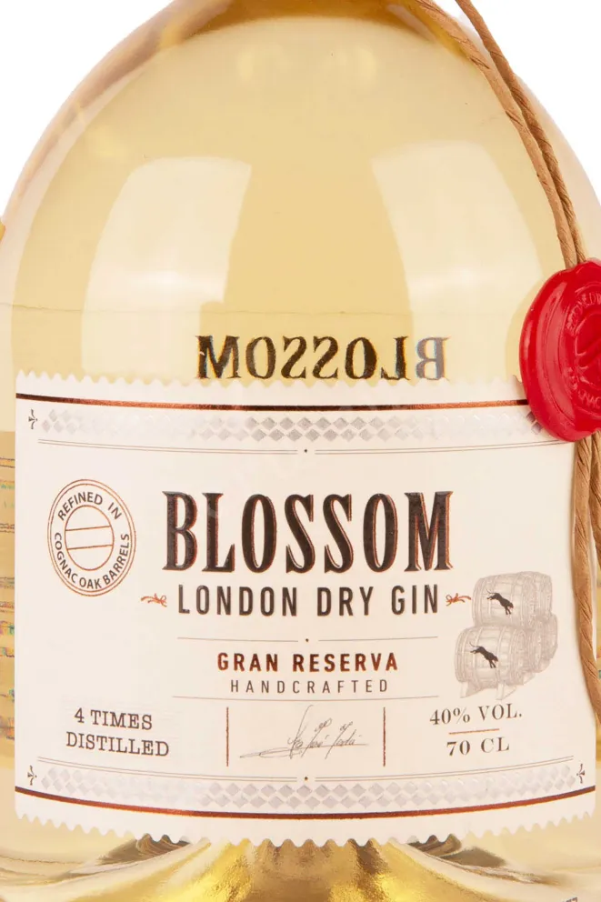 Этикетка Blossom Gran Reserva gift box + 2 glasses 0.7 л