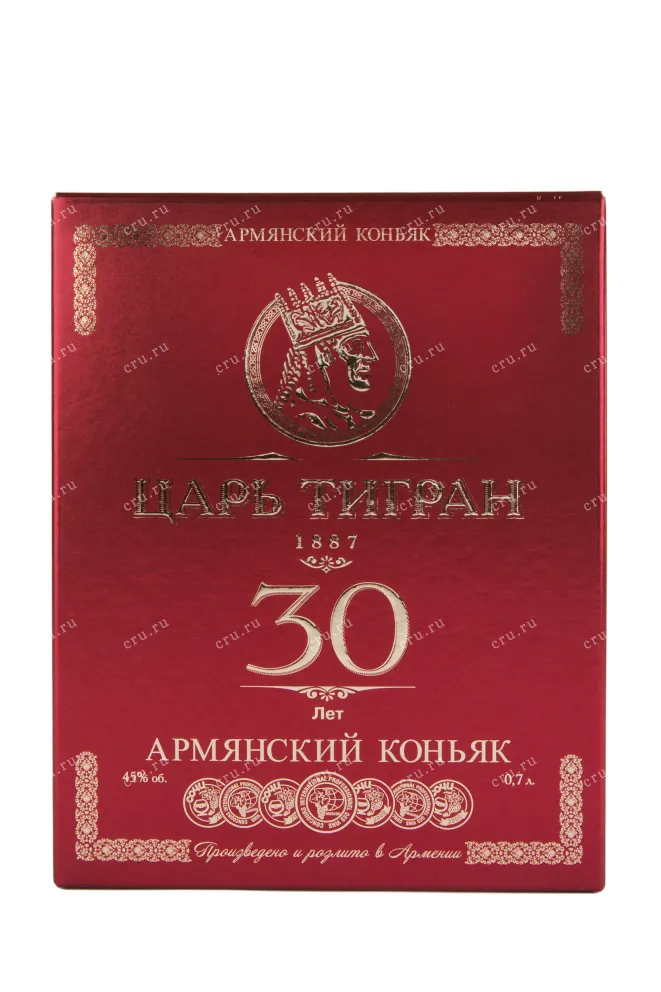 Коньяк Царь Тигран 30 лет выдержки в п/у  0.7 л