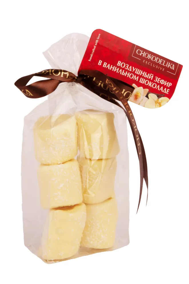 Конфеты Чокоделика Воздушный зефир в ванильном шоколаде 55 г