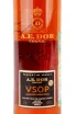 Этикетка A.E.Dor VSOP Rare Fine gift box 0.35 л