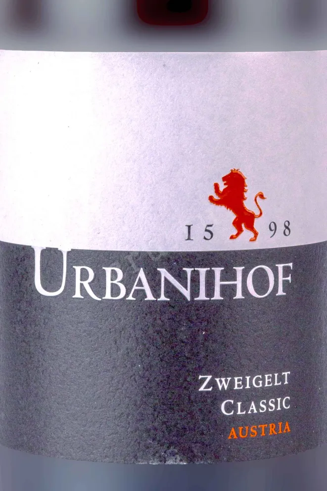 Этикетка Urbanihof Zweigelt Classic 2020 0.75 л