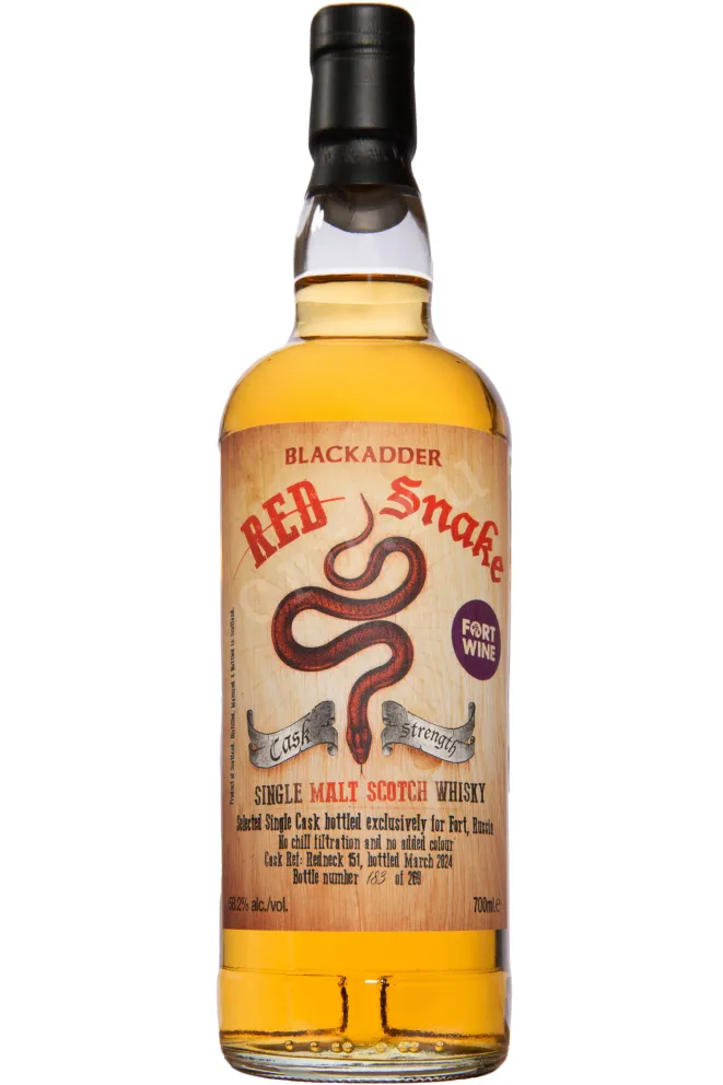 Бутылка Blackadder Red Snake Single Malt Scotch gift box 0.7 л