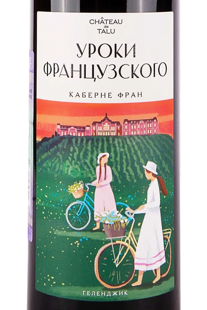 Этикетка Chateau de Talu French Lessons Cabernet Franc 2022 0.75 л
