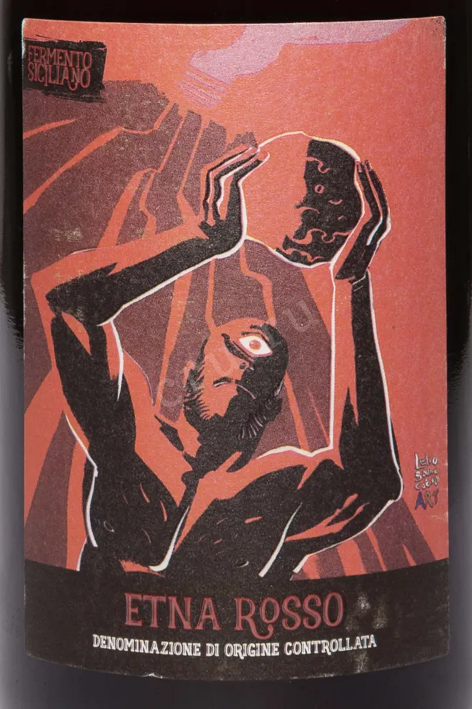 Этикетка Fermento Siciliano Etna Rosso 2022 0.75 л