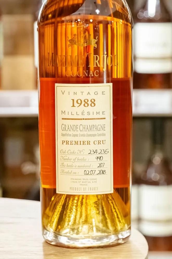 В магазине Крю Профи Maxime Trijol Grand Champagne Premier Cru 1988 0.7 л