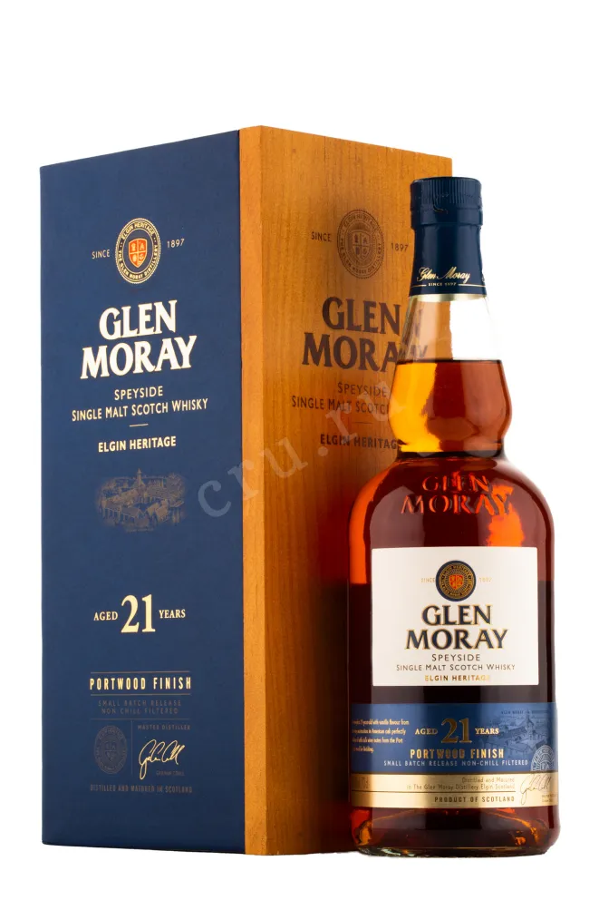Виски Glen Morey 21 years Portwood Finish in gift box  0.7 л
