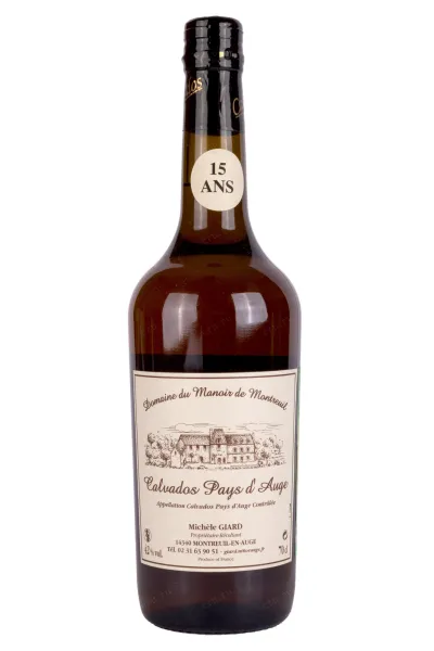Кальвадос Domaine du Manoir du Montreuil Calvados Pays dAuge 15 years   0.7 л