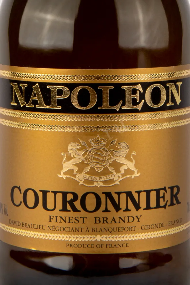 Этикетка бренди Наполеон Куронье 0,7