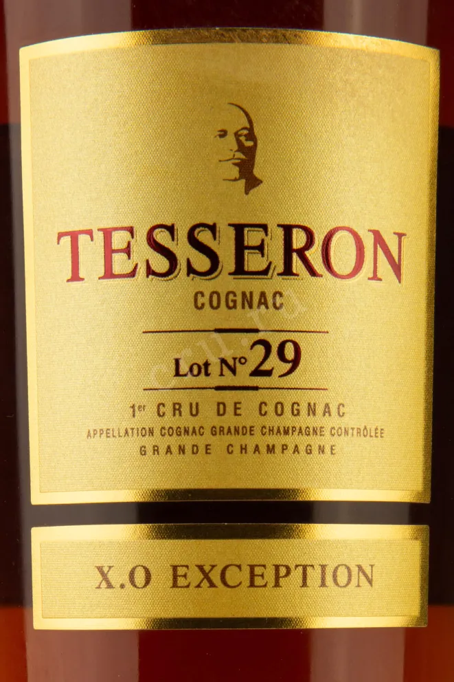 Этикетка Tesseron XO Exeption Lot 29 0.7 л