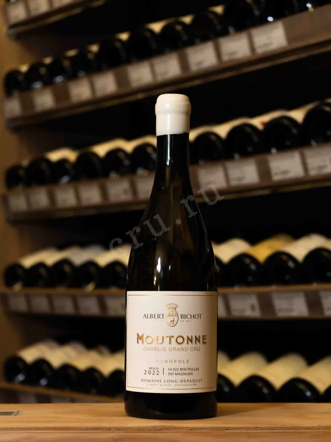 В магазине Крю Профи Albert Bichot Chablis Grand Cru Domain Long Depaquit Les Mouton 2022 0.75 л
