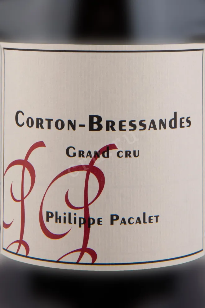 Этикетка Philippe Pacalet Corton-Bressandes Gran Cru 2017 0.75 л