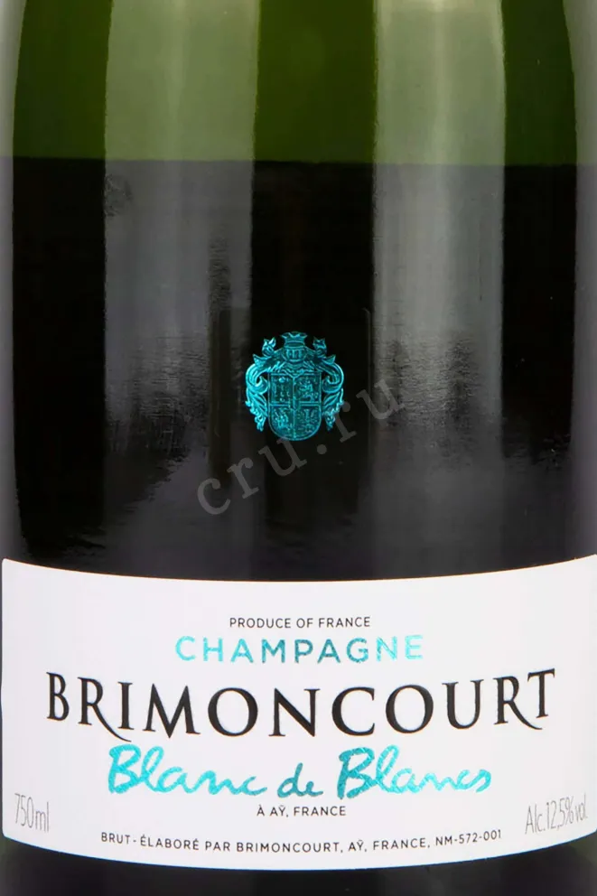 Этикетка Champagne Brimoncourt Blanc de Blancs 2016 0.75 л