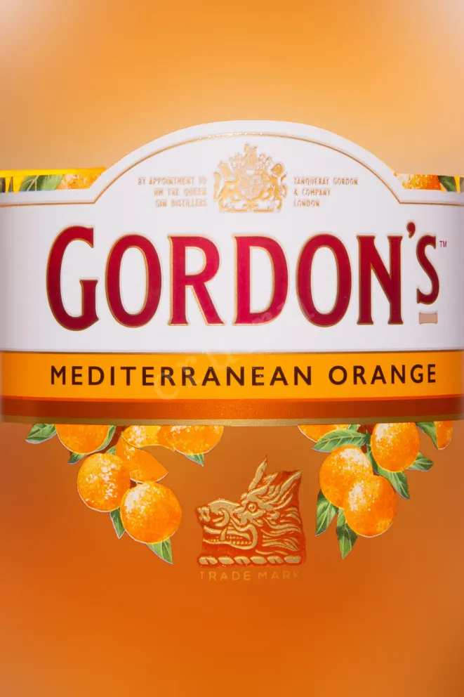 Этикетка Gordon's Mediterranean Orange 0.7 л