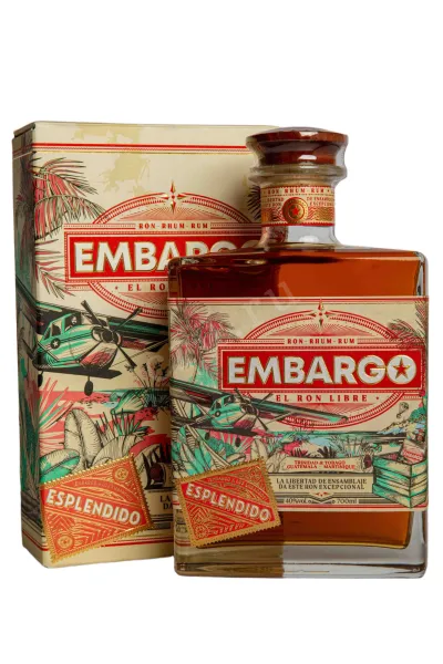 Ром Embargo Anejo Esplendido gift box  0.7 л
