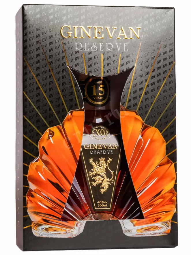 Подарочная коробка Ginevan Reserve XO 15 years in gift box 0.7 л