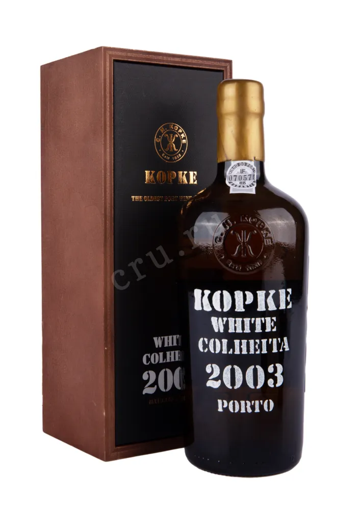 Портвейн Kopke Colheita White Porto gift box 2003 0.75 л