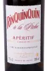 Этикетка Aperitif RinQuinQuin a la Peche 2020 0.75 л
