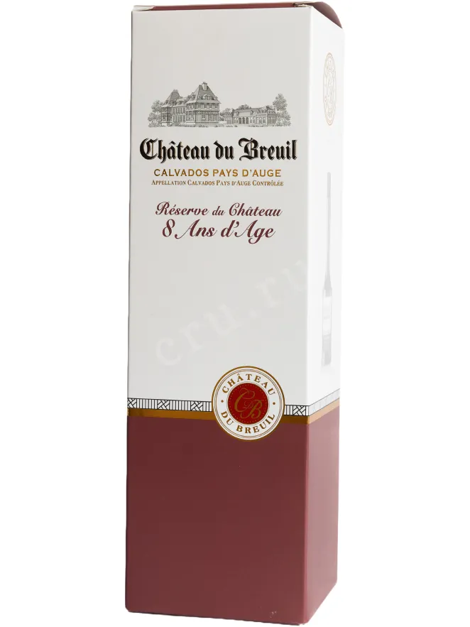 Подарочная коробка Chateau du Breuil Reserve 8 ans gift box 0.7 л