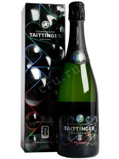 Шампанское Taittinger Brut Reserve in gift box 2022 0.75 л