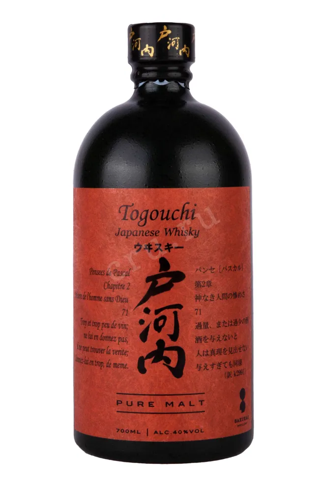 Бутылка Togouchi Pure Malt gift box 0.7 л