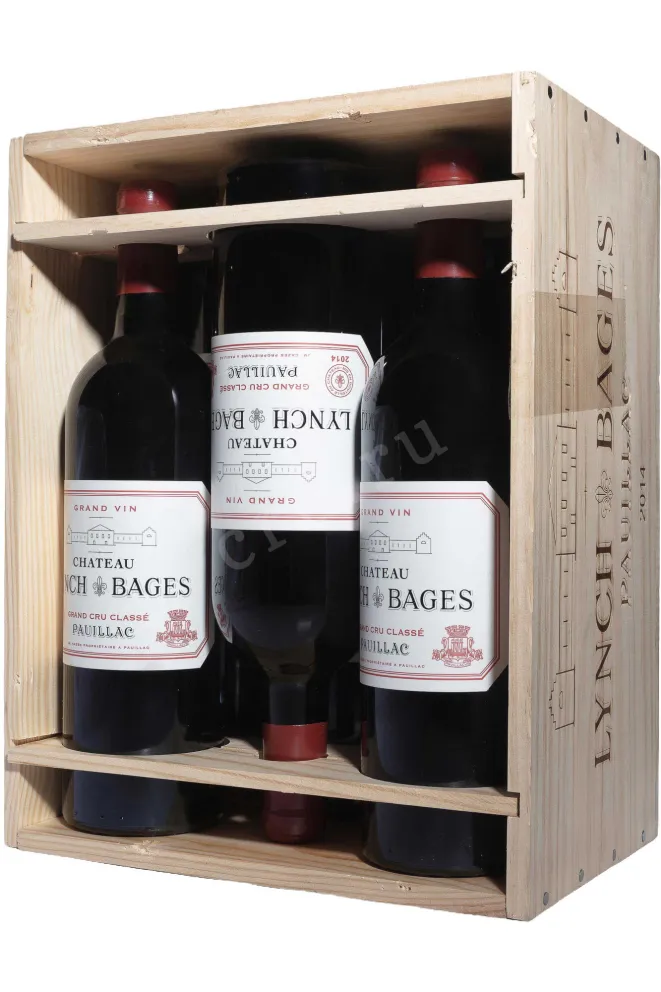Вино Chateau Lynch Bages Puillac Grand Cru Classe Set of 6 bottles 2014 0.75 л