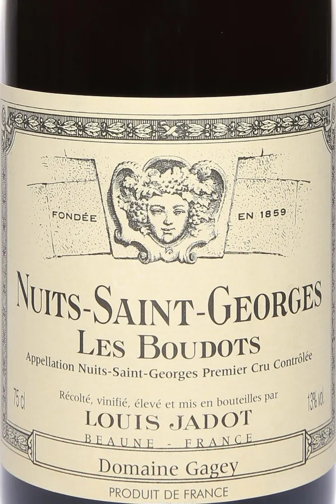 Этикетка Louis Jadot Nuits-Saint-Georges Premier Cru Les Boudots 2012 0.75 л