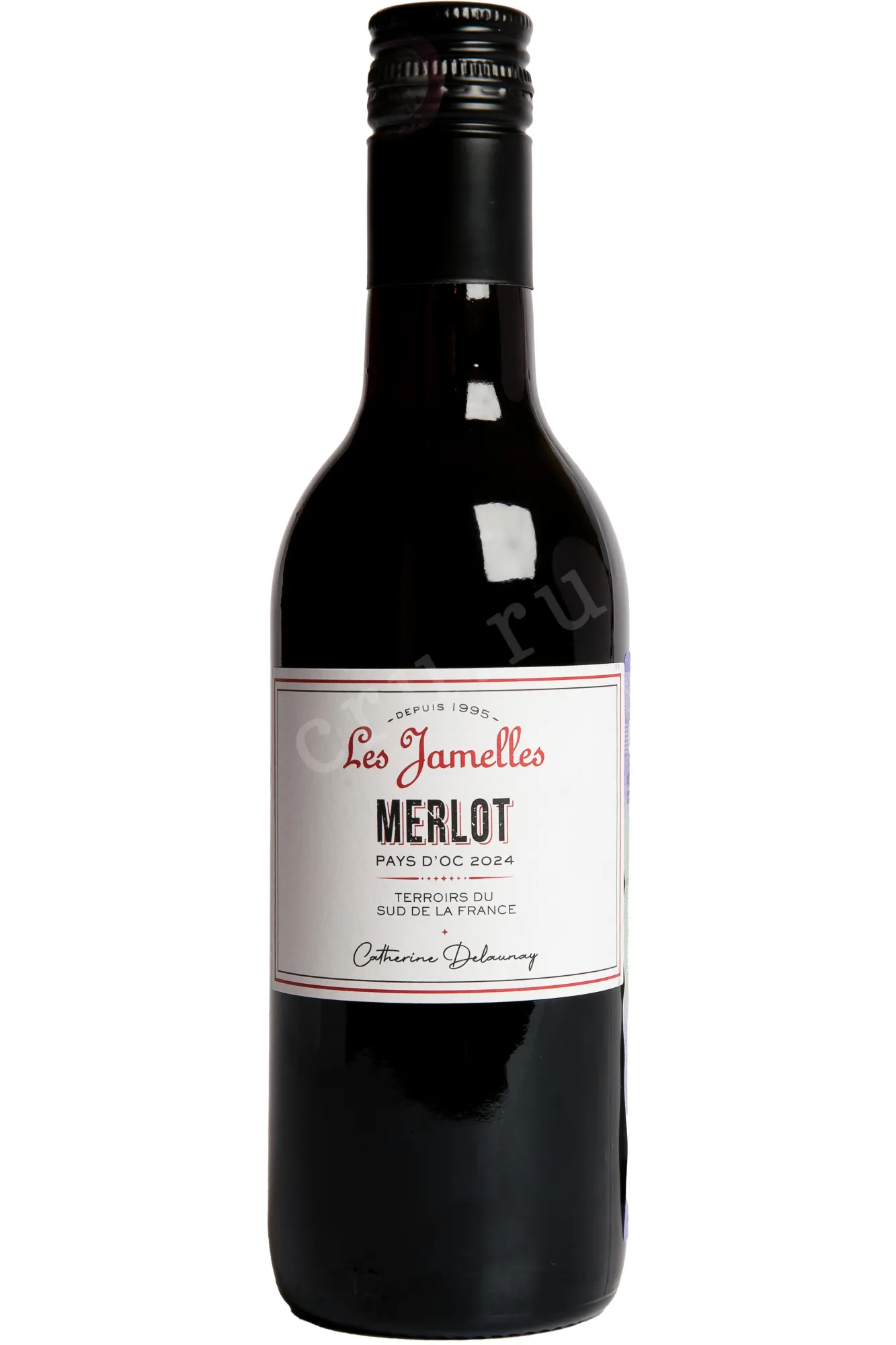 Фото — Вино Les Jamelles Merlot 2024 0.25 л