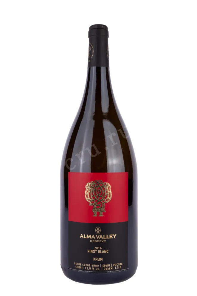 Вино Алма Велли Пино Блан Резерв 2016 1.5 л