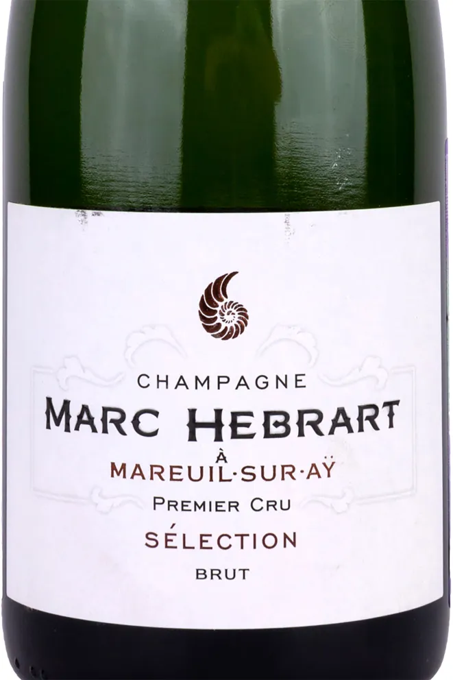 Этикетка Marc Hebrart Brut Selection Premier Cru Mareuil-Sur-Ay 2018 0.75 л