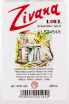 Этикетка водки Loel Zivana 0.2